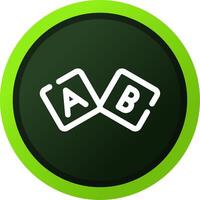 ABC-Block kreatives Icon-Design vektor