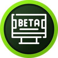 Beta kreativ Symbol Design vektor