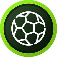 Fußball kreatives Icon-Design vektor