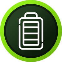 kreatives Icon-Design mit voller Batterie vektor