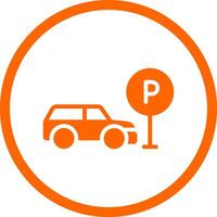 Taxi Parkplatz kreativ Symbol Design vektor