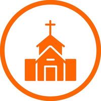 kyrka kreativ ikon design vektor