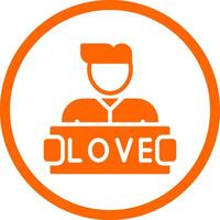 liebe kreatives Icon-Design vektor