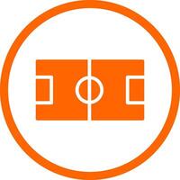 Fußball Feld kreativ Symbol Design vektor