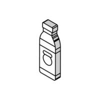 flaska dryck dryck isometrisk ikon vektor illustration