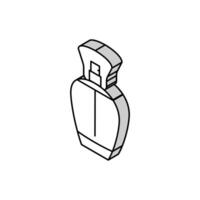 Produkt Duft Flasche Parfüm isometrisch Symbol Vektor Illustration