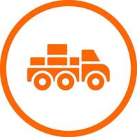 Mover Truck kreatives Icon-Design vektor