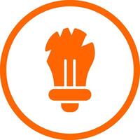 Glühbirne kreatives Icon-Design vektor