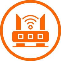 Router kreatives Icon-Design vektor