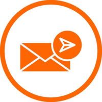 E-Mail kreatives Icon-Design senden vektor