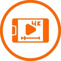 Video-Streaming kreatives Icon-Design vektor