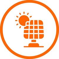 Solarpanel kreatives Icon-Design vektor