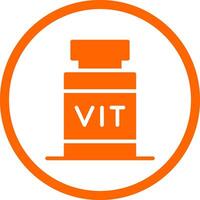 Vitamin kreatives Icon-Design vektor