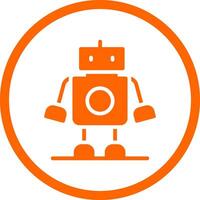 Roboter kreatives Icon-Design vektor