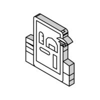 smart bruka lantbruk isometrisk ikon vektor illustration