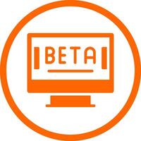 Beta kreativ Symbol Design vektor