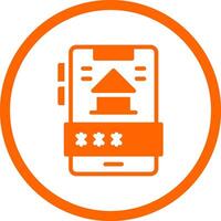 Online-Banking kreatives Icon-Design vektor