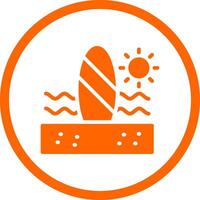 Paddle Surf kreatives Icon-Design vektor