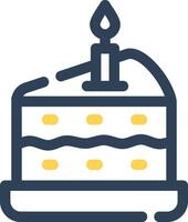 Kuchen kreatives Icon-Design vektor