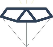 Diamant kreatives Icon-Design vektor