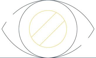 Glaukom kreativ Symbol Design vektor