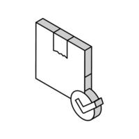 genehmigte lieferung farbsymbol vektor flache illustration