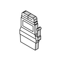 Slot Maschine Spiel isometrisch Symbol Vektor Illustration