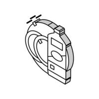 Keramik Reiniger Waschmittel isometrisch Symbol Vektor Illustration