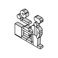 Möbel Auswahl Zimmer Innere isometrisch Symbol Vektor Illustration