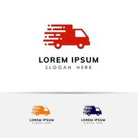 logotypdesign för snabb leverans. kurir logotyp formgivningsmall ikon vektorillustration vektor