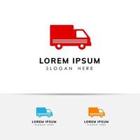 courier logotyp formgivningsmall. leverans logotyp design ikon vektor illustration