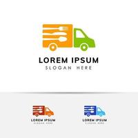 food truck logotyp formgivningsmall. restaurang ikon tecken designelement vektor