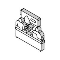 mieten Dienstleistungen Eigentum Nachlass Zuhause isometrisch Symbol Vektor Illustration