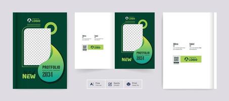 korporativ Geschäft Broschüre Startseite Design Vorlage Hintergrund. abstrakt bunt kreativ und modern Layout zum Mehrzweck verwenden vektor