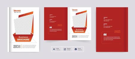 Geschäft Broschüre Startseite Design Vorlage Hintergrund. abstrakt bunt kreativ und modern Layout zum Mehrzweck verwenden vektor