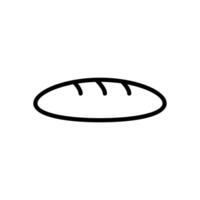 bröd limpa ikon symbol vektor mall samling