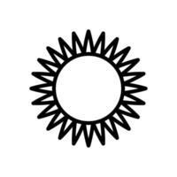 solros ikon symbol vektor mall samling