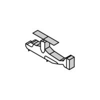 Schwenkrotor Flugzeug Flugzeug isometrisch Symbol Vektor Illustration