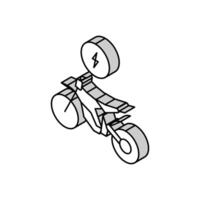 elektrisch Fahrrad isometrisch Symbol Vektor Illustration