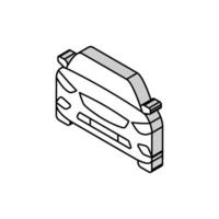 bil transport fordon isometrisk ikon vektor illustration