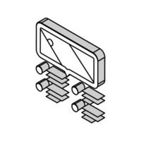 Umfrage Kunde Zeugnis isometrisch Symbol Vektor Illustration