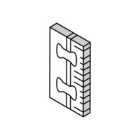 Walze Binde zuerst Hilfe isometrisch Symbol Vektor Illustration