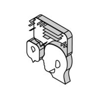 Gespräch Kunde Zeugnis isometrisch Symbol Vektor Illustration