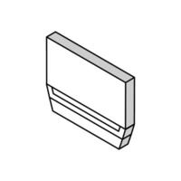 Bett Tabelle oben Aussicht isometrisch Symbol Vektor Illustration