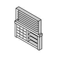 garage arrangör verktyg isometrisk ikon vektor illustration