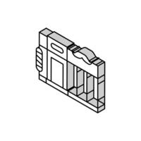 Antiquität Geschäft isometrisch Symbol Vektor Illustration