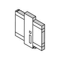 medizinisch Herstellung Fabrik Ausrüstung isometrisch Symbol Vektor Illustration