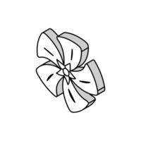 Immergrün Blume Frühling isometrisch Symbol Vektor Illustration