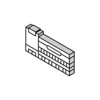 avdelning Lagra affär isometrisk ikon vektor illustration