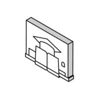 Bildung Kind Spaß isometrisch Symbol Vektor Illustration